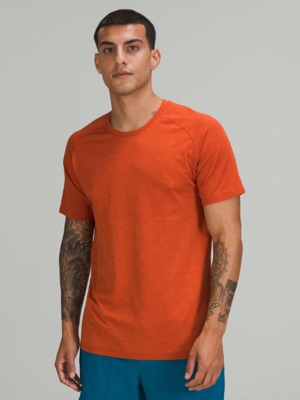 Lululemon Men's Metal Vent Tech Short-Sleeve Shirt - Dark Orange
